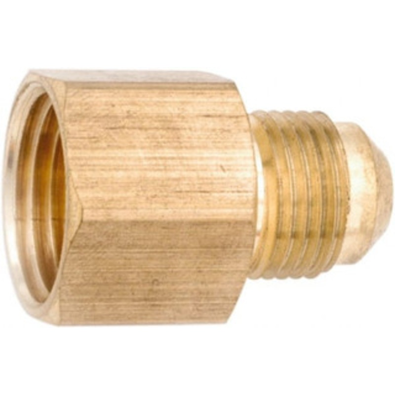 Anderson Metals 1/2 Tube OD x 1/2 NPT 45 Brass Flared Tube Female Connector Flare x FNPT Ends 754046-0808 – 55505044
