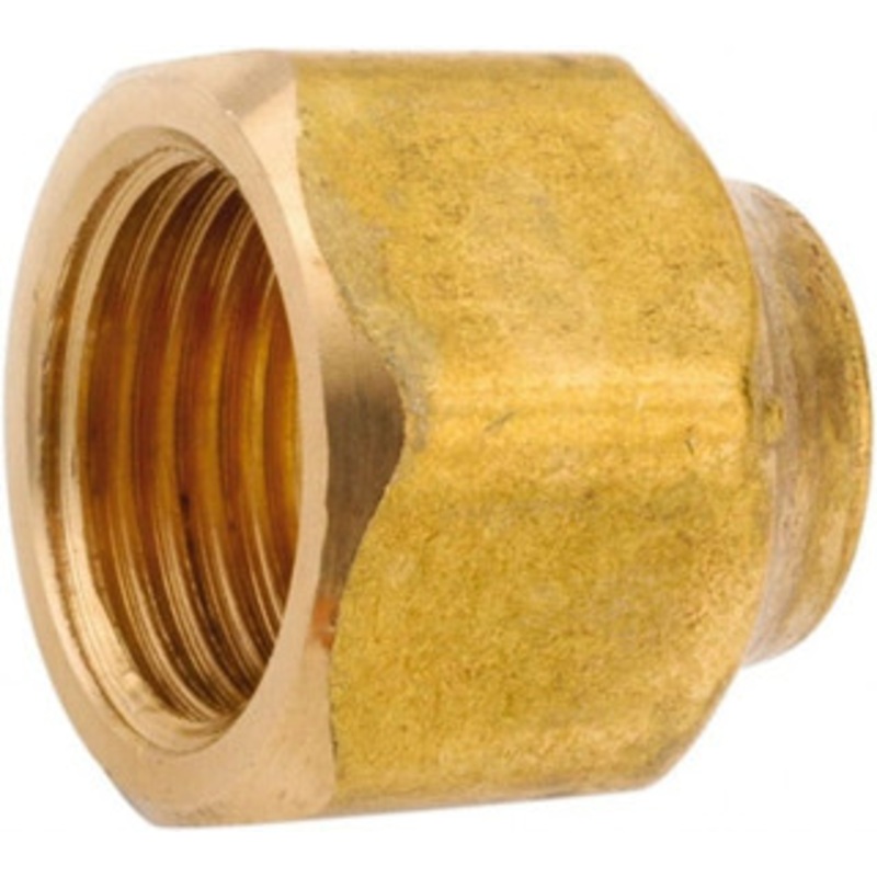 Anderson Metals 1/2 x 3/8 Tube OD 45 Brass Flared Tube Nut Flare Ends 754020-0806 – 55505499