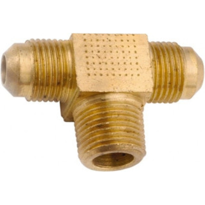 Anderson Metals 3/8 Tube OD x 1/4 NPT 45 Brass Flared Tube Male Branch Tee Flare x Flare x MIP Ends 754045-0604 – 55505242