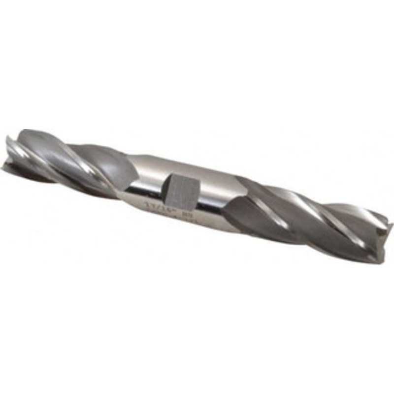 Cleveland 13/16, 1-7/8 LOC, 7/8 Shank Diam, 6-1/8 OAL, 4 Flute, High Speed Steel Square End Mill Double End, Uncoated, Spiral Flute, 30 Helix, Centercutting, Right Hand Cut, Right Hand Flute, Series HD-4C C33054 – 87407672