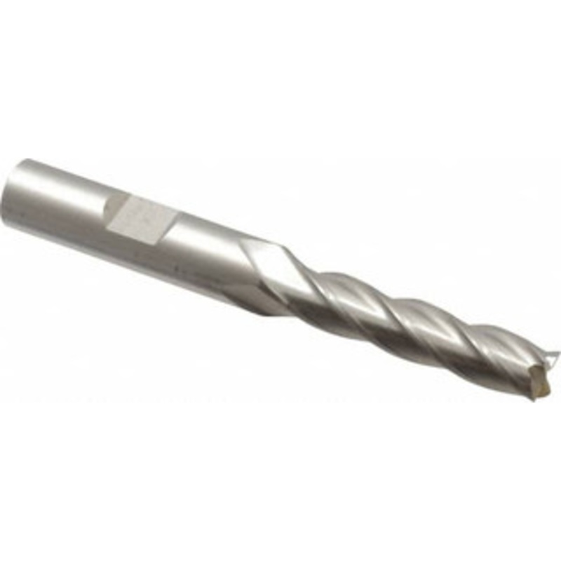Cleveland 5/16, 1-3/8 LOC, 3/8 Shank Diam, 3-1/8 OAL, 4 Flute, Cobalt Square End Mill Single End, Uncoated, Spiral Flute, 30 Helix, Centercutting, Right Hand Cut, Right Hand Flute, Series HGC-4C C32648 – 87438156