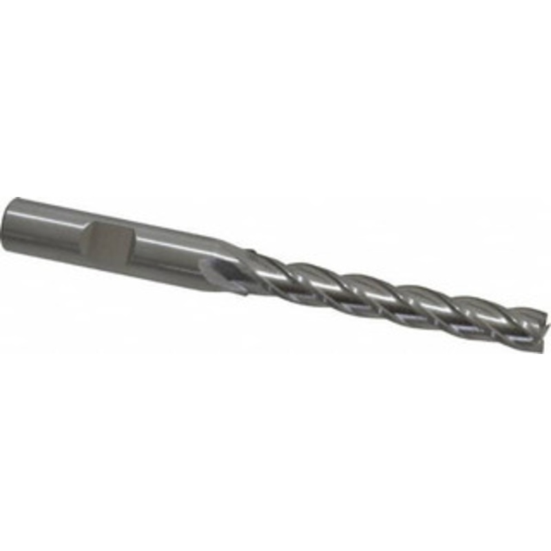Cleveland 9/32, 2 LOC, 3/8 Shank Diam, 3-3/4 OAL, 4 Flute, Cobalt Square End Mill Single End, Uncoated, Spiral Flute, 30 Helix, Centercutting, Right Hand Cut, Right Hand Flute, Series HGC-4C C32692 – 87439071