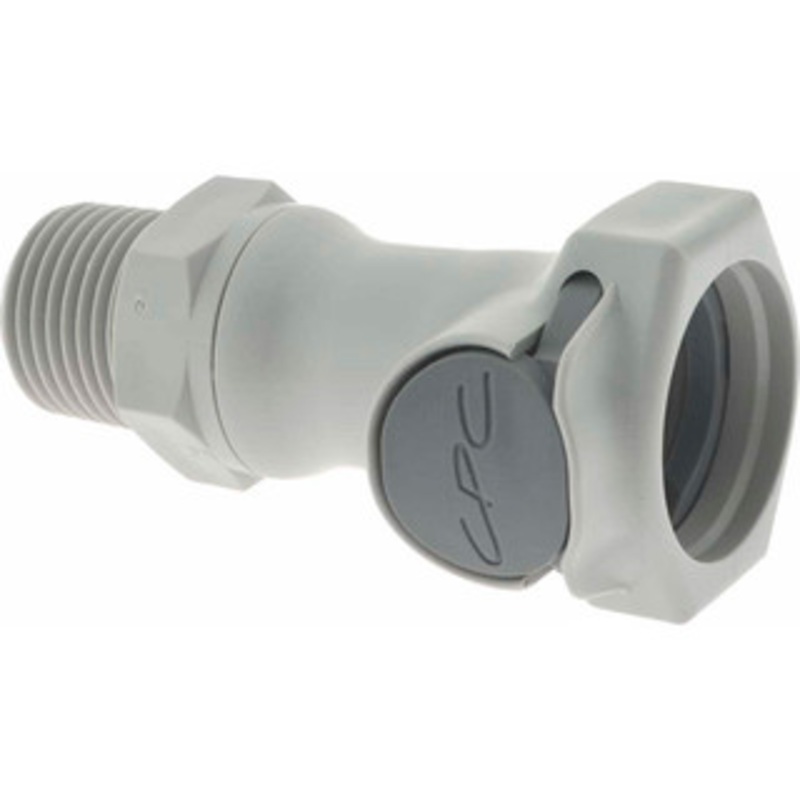 CPC Colder Products 3/8 Nominal Flow, 1/2 NPT Thread, Female, Inline Threaded-Female Socket 60 Max psi, 32 to 230F, Polypropylene Coupling, EPDM O-Ring HFCD10812 – 48732291