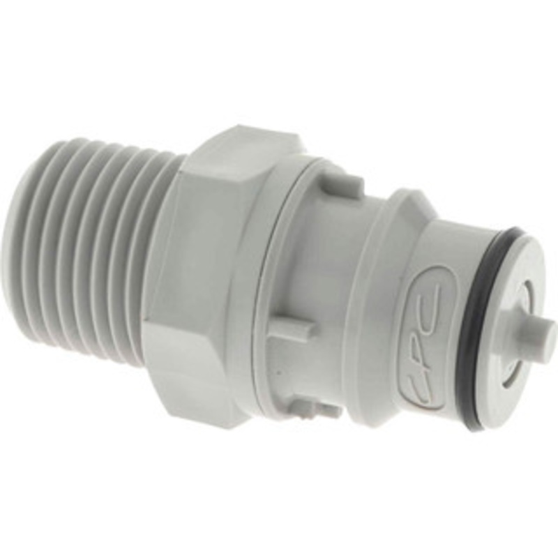 CPC Colder Products 3/8 Nominal Flow, 1/2 NPT Thread, Male, Inline Threaded-Male Plug 60 Max psi, 32 to 230F, Polypropylene Coupling, EPDM O-Ring HFCD24812 – 48732952