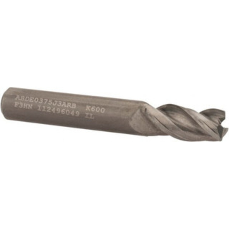 Kennametal 1/4, 1/2 LOC, 1/4 Shank Diam, 2-1/2 OAL, 3 Flute, Solid Carbide Square End Mill Single End, Uncoated, Spiral Flute, 45 Helix, Centercutting, Right Hand Cut, Right Hand Flute, Series ABDE 3660402 – 72226640