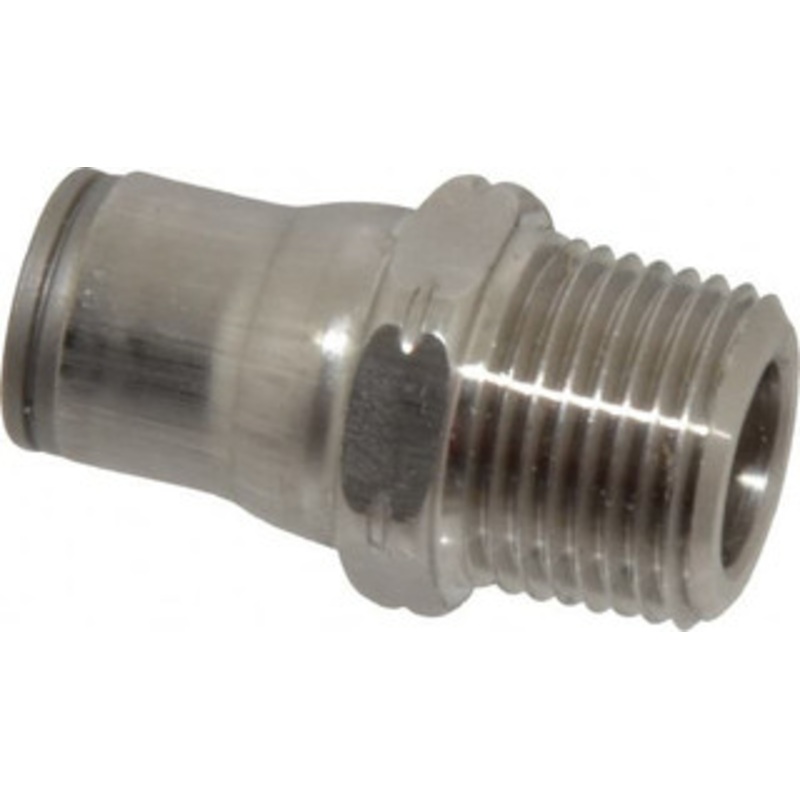 Legris 3/8 Outside Diam, 3/8 NPT, Stainless Steel Push-to-Connect Male Connector 435 Max psi, Tube to Male NPT Connection, FKM O-Ring 3805 60 18 – 48615330