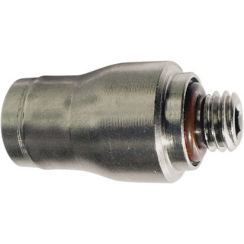 Legris 4mm Outside Diam, M5x0.8 Metric, Nickel Plated Brass Push-to-Connect Tube Male Connector 435 Max psi, Tube to Metric Thread Connection, FKM O-Ring 3681 04 19 – 68967413