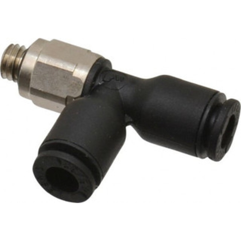 Legris 5/32 OD, 10-32 UNF, Nylon/Nickel Plated Brass Push-to-Connect Male Run Tee 290 Max psi 3103 04 20 – 48620322