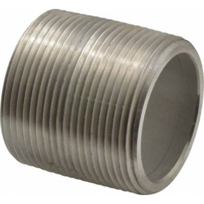 Merit Brass 1-1/2 x 1.75 304/304L Stainless Steel Pipe Nipple Seamless, Threaded, Schedule 80 4524-001 – 74618646