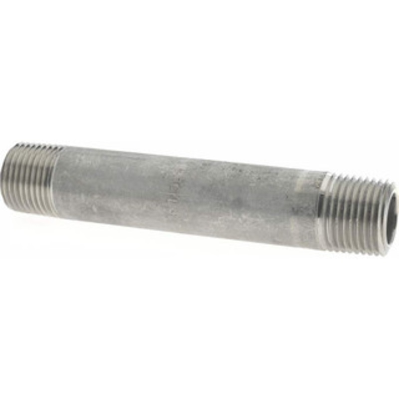 Merit Brass 1/2 x 4.5 316/316L Stainless Steel Pipe Nipple Seamless, Threaded, Schedule 80 6508-450 – 36907244