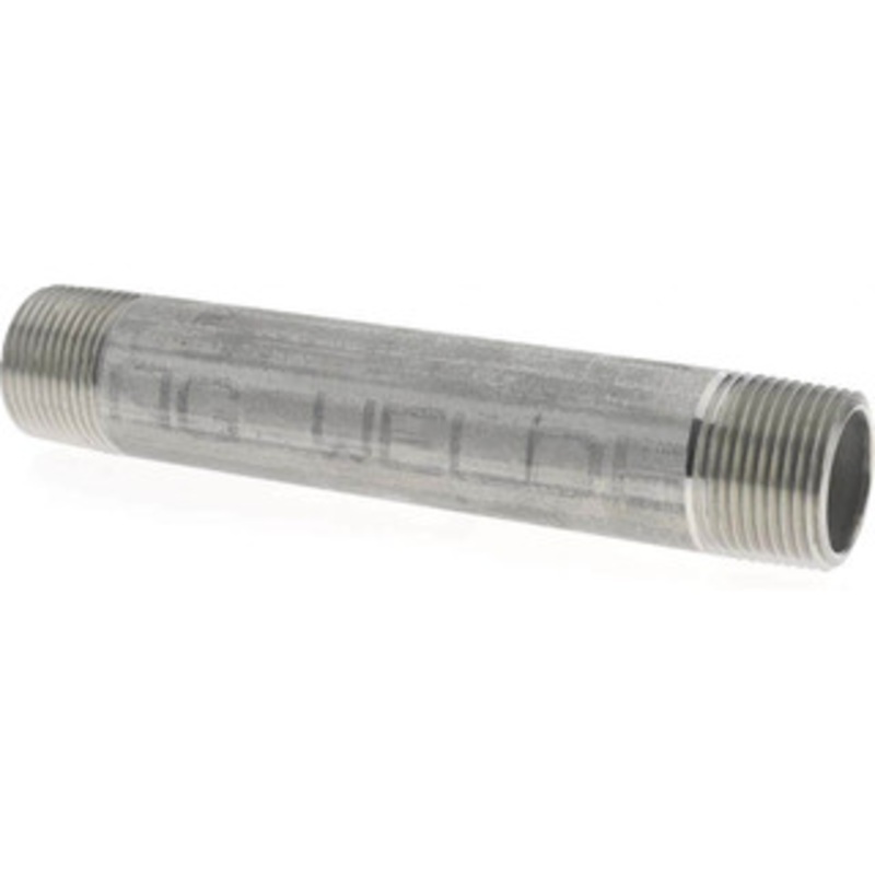 Merit Brass 3/4 x 5.5 316/316L Stainless Steel Pipe Nipple Welded, Threaded, Schedule 40 6012-550 – 36904902