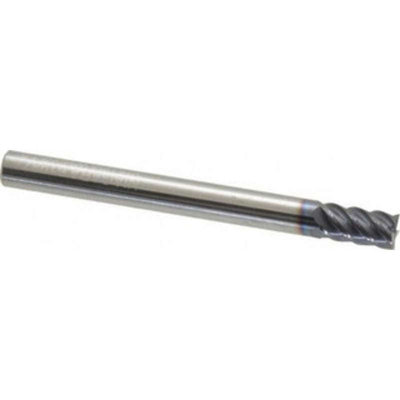 Niagara Cutter 3/16, 5/16 LOC, 3/16 Shank Diam, 2 OAL, 5 Flute, Solid Carbide Square End Mill Single End, TiAlN Finish, Spiral Flute, 45 Helix, Centercutting, Right Hand Cut, Right Hand Flute, Series S545 17003585 – 89043616