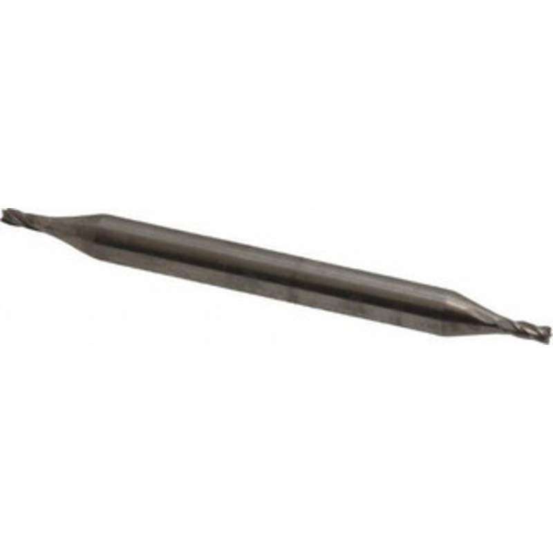 Niagara Cutter 3/64, 3/32 LOC, 1/8 Shank Diam, 1-1/2 OAL, 4 Flute, Solid Carbide Square End Mill Double End, Uncoated, Spiral Flute, 30 Helix, Centercutting, Right Hand Cut, Right Hand Flute, Series CSD430 17006354 – 85616381