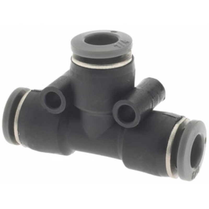 Norgren 1/4 Tube OD, Brass Push-to-Connect Tube Union Tee Tube to Tube Connection, 150 Max psi, Nitrile O-Ring, 0 to 175F Working Temp C20600400 – 00348599