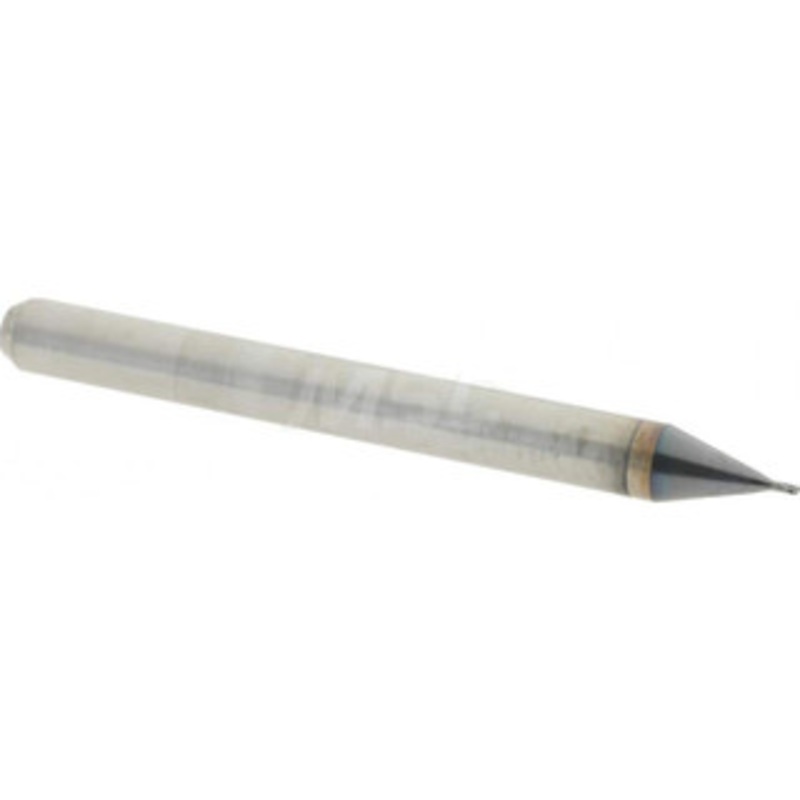 Accupro 0.013, 0.039 LOC, 1/8 Shank Diam, 1-1/2 OAL, 2 Flute, Solid Carbide Square End Mill Single End, AlTiN Finish, Spiral Flute, 30 Helix, Centercutting, Right Hand Cut, Right Hand Flute, Series Miniature 6500019 – 37290111