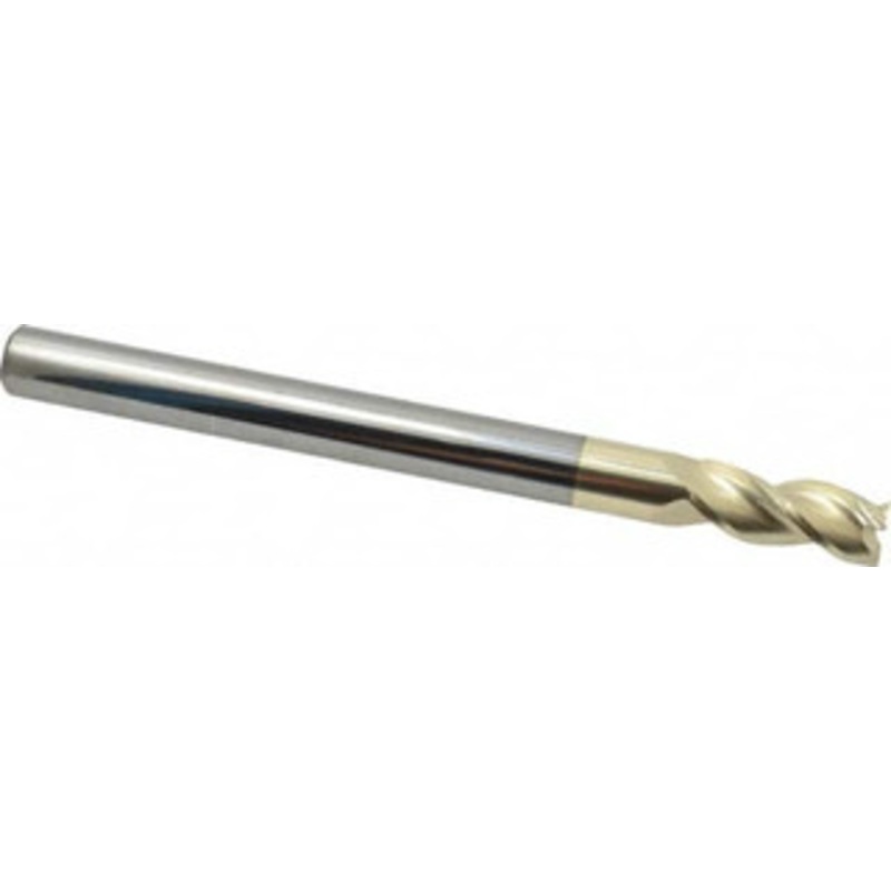 Accupro 1/2, 1-1/4 LOC, 1/2 Shank Diam, 6 OAL, 3 Flute, Solid Carbide Square End Mill Single End, ZrN Finish, Spiral Flute, 37 Helix, Centercutting, Right Hand Cut, Right Hand Flute 35050020NS06C5 – 78088440