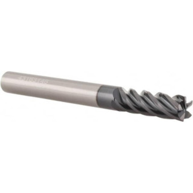 Accupro 1/2, 5/8 LOC, 1/2 Shank Diam, 4 OAL, 5 Flute, Solid Carbide Square End Mill Single End, AlTiN Finish, Spiral Flute, Variable Helix, Centercutting, Right Hand Cut, Right Hand Flute 546N5000C11 – 70216767
