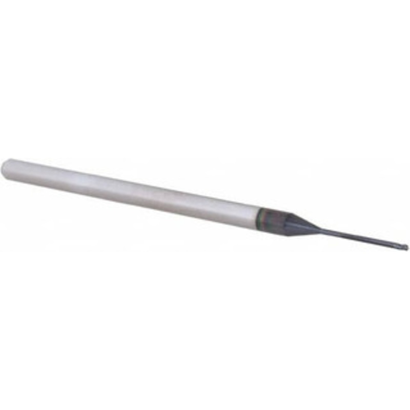 Accupro 1/32, 0.046 LOC, 1/8 Shank Diam, 2-1/2 OAL, 3 Flute, Solid Carbide Square End Mill Single End, AlTiN Finish, Spiral Flute, 30 Helix, Centercutting, Right Hand Cut, Right Hand Flute, Series Miniature 6501204 – 62775614
