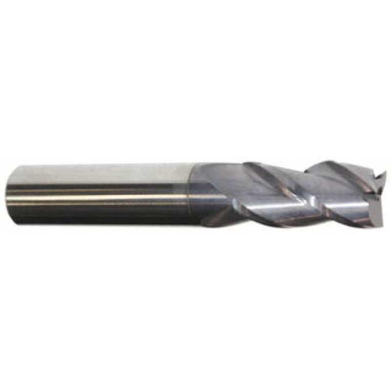 Accupro 15/32, 1 LOC, 1/2 Shank Diam, 3 OAL, 3 Flute, Solid Carbide Square End Mill Single End, AlTiN Finish, Spiral Flute, 40 Helix, Centercutting, Right Hand Cut, Right Hand Flute 12182057 – 82419342