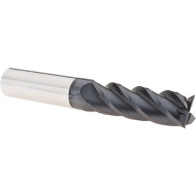 Accupro 3/4, 2-1/4 LOC, 3/4 Shank Diam, 5 OAL, 4 Flute, Solid Carbide Square End Mill Single End, AlTiN Finish, Spiral Flute, 40 Helix, Centercutting, Right Hand Cut, Right Hand Flute 12183150 – 01982966