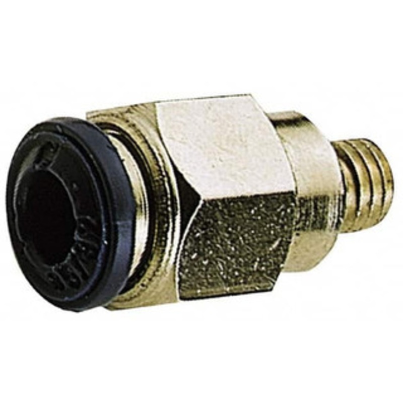 Aignep USA 1/4 Outside Diam, 10-32 UNF, Nickel Plated Brass Push-to-Connect Male Connector 250 Max psi, Tube to Male UNF Connection, Buna O-Ring 88020-04-32 – 82900770