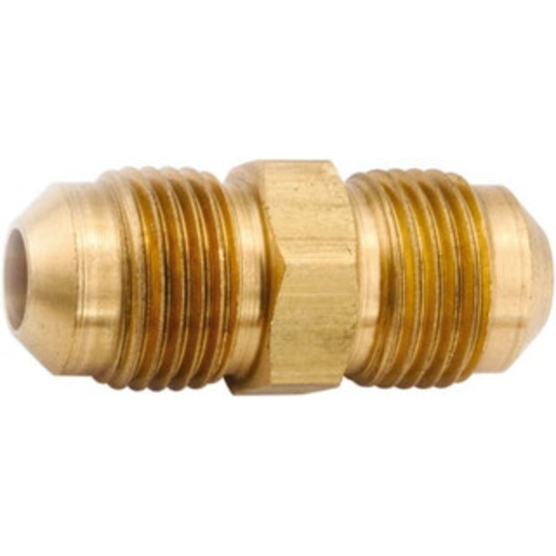 Anderson Metals 3/8 Tube OD 45 Brass Flared Tube Union Flare x Flare Ends 754042-06 – 55505366