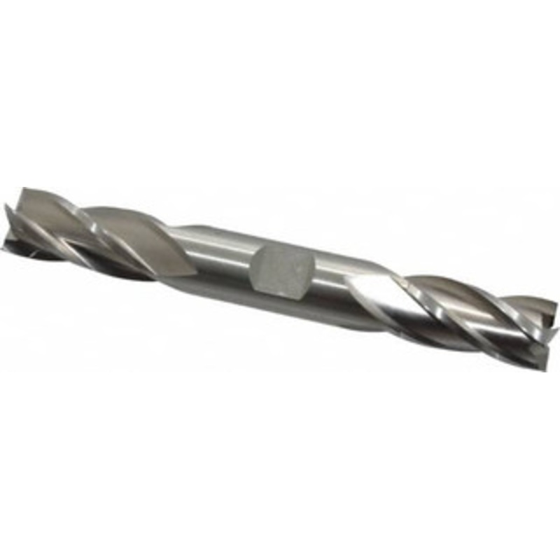 Cleveland 1/2, 1 LOC, 1/2 Shank Diam, 4-1/2 OAL, 4 Flute, High Speed Steel Square End Mill Double End, Uncoated, Spiral Flute, 30 Helix, Centercutting, Right Hand Cut, Right Hand Flute, Series HD-4C C41216 – 87407110