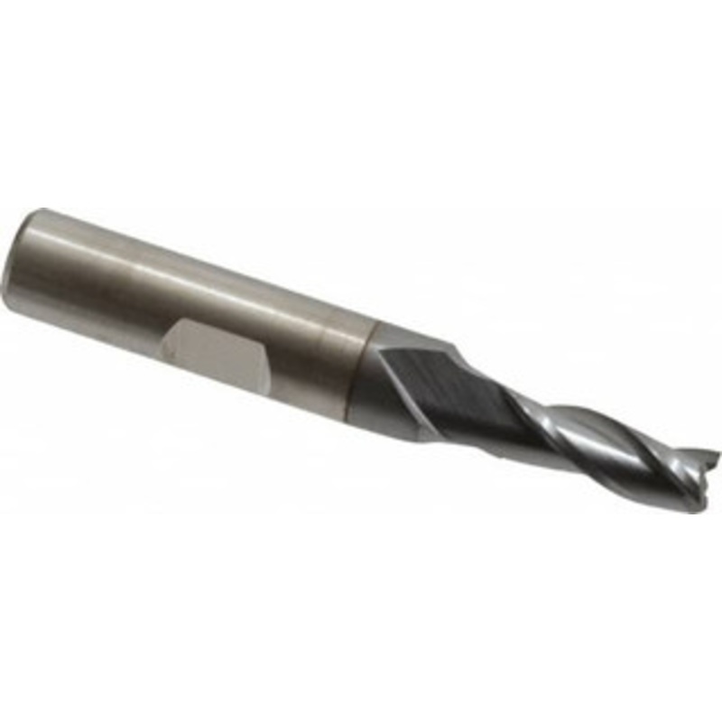 Cleveland 1/4, 5/8 LOC, 3/8 Shank Diam, 2-7/16 OAL, 3 Flute, High Speed Steel Square End Mill Single End, TiCN Finish, Spiral Flute, 30 Helix, Centercutting, Right Hand Cut, Right Hand Flute, Series HG-3 C39704 – 87411070