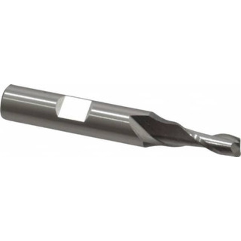 Cleveland 7/32, 1/2 LOC, 3/8 Shank Diam, 2-7/16 OAL, 2 Flute, High Speed Steel Square End Mill Single End, Uncoated, Spiral Flute, 30 Helix, Centercutting, Right Hand Cut, Right Hand Flute, Series HG-2 C33733 – 87392593