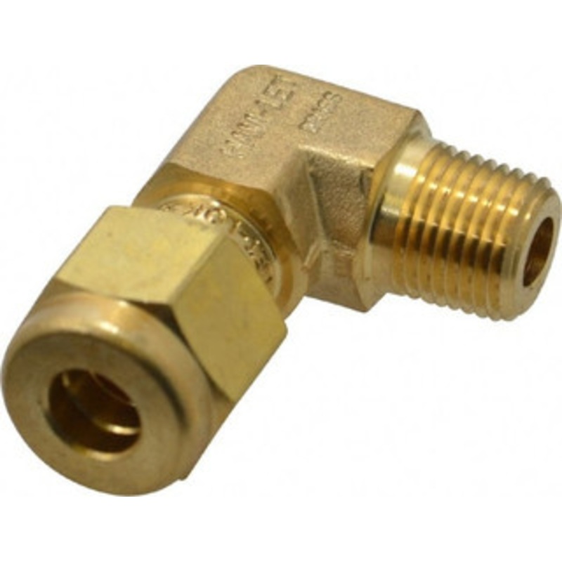 Ham-Let 1/4 Tube OD x 1/8 MPT Brass Compression Tube Male Elbow Comp x MNPT Ends 3102293 – 85552958