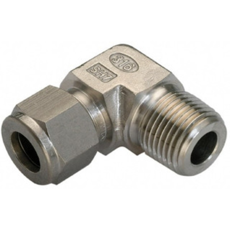 Ham-Let 1/4 Tube OD x 3/8 MPT Stainless Steel Compression Tube Male Elbow Comp x MNPT Ends 3000493 – 87854782