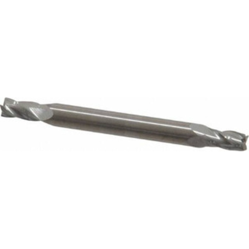 Hertel 5/32, 5/16 LOC, 3/16 Shank Diam, 2 OAL, 4 Flute, Solid Carbide Square End Mill Double End, Uncoated, Spiral Flute, 30 Helix, Centercutting, Right Hand Cut 750072 – 88248521