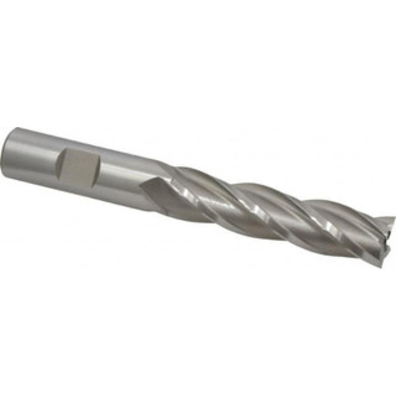Hertel 5/8, 2-1/2 LOC, 5/8 Shank Diam, 4-5/8 OAL, 4 Flute, High Speed Steel Square End Mill Single End, Uncoated, Spiral Flute, 30 Helix, Right Hand Cut, Right Hand Flute E1034040 – 41118282