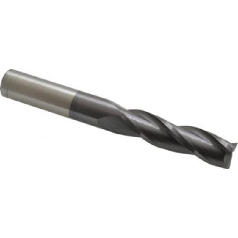 Hertel 5/8, 2-1/4 LOC, 5/8 Shank Diam, 5 OAL, 3 Flute, Solid Carbide Square End Mill Single End, AlTiN Finish, 30 Helix, Centercutting, Right Hand Cut 750460 – 59928390