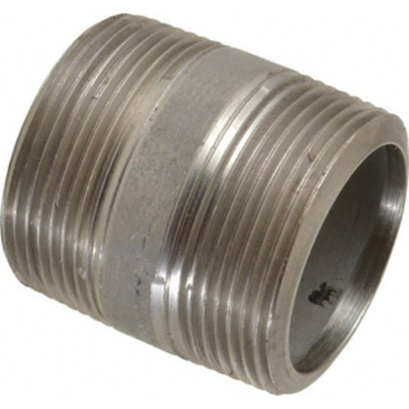 Merit Brass 1-1/2 x 2 316/316L Stainless Steel Pipe Nipple Seamless, Threaded, Schedule 80 6524-200 – 36907608