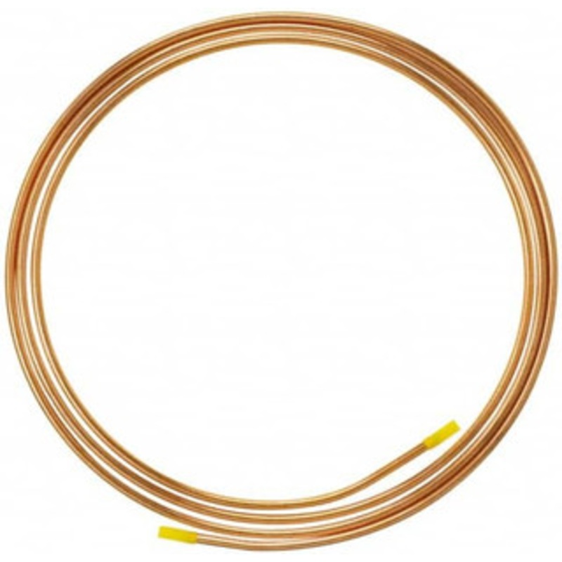 Mueller Industries 10 ft. Long, 1/4 OD, Grade Alloy 122 Copper Seamless Tube 0.03 Wall Thickness, 4 Lb per Coil D 04010P – 65177511
