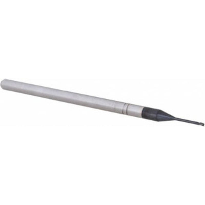 Accupro 1/32, 0.046 LOC, 1/8 Shank Diam, 2-1/2 OAL, 3 Flute, Solid Carbide Square End Mill Single End, AlTiN Finish, Spiral Flute, 30 Helix, Centercutting, Right Hand Cut, Right Hand Flute, Series Miniature 6501200 – 62775622