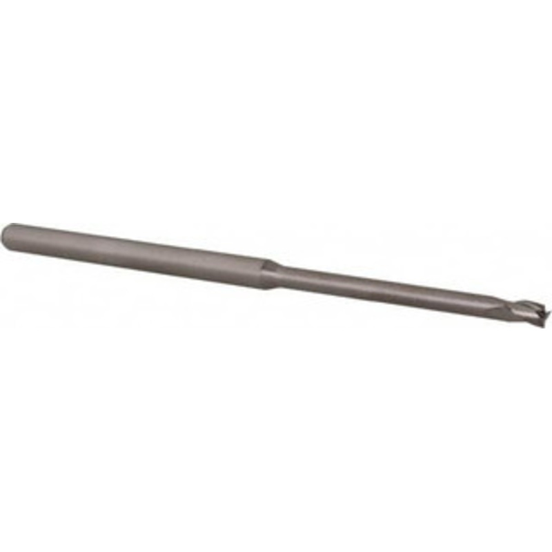 Accupro 3/32, 0.139 LOC, 1/8 Shank Diam, 2-1/2 OAL, 3 Flute, Solid Carbide Square End Mill Single End, Uncoated, Spiral Flute, 30 Helix, Centercutting, Right Hand Cut, Right Hand Flute, Series Miniature 6501364 – 62786793