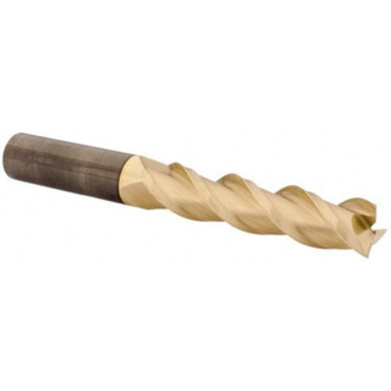 Accupro 3/4, 3-1/4 LOC, 3/4 Shank Diam, 6 OAL, 3 Flute, Solid Carbide Square End Mill Single End, ZrN Finish, Spiral Flute, 40 Helix, Centercutting, Right Hand Cut, Right Hand Flute 12179764 – 82976739