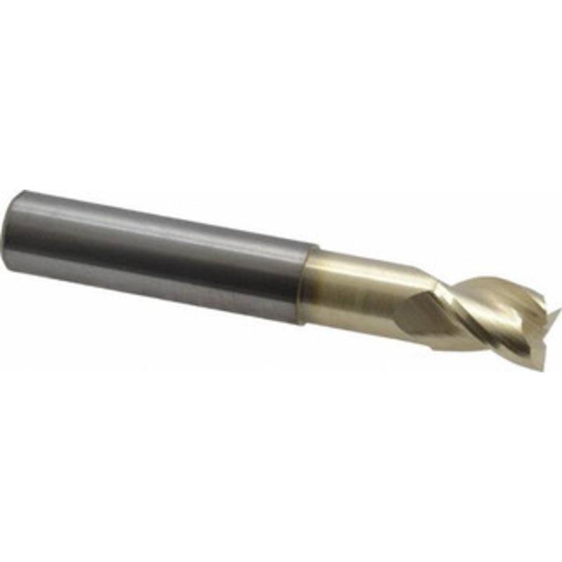 Accupro 3/8, 1/2 LOC, 3/8 Shank Diam, 2-1/2 OAL, 3 Flute, Solid Carbide Square End Mill Single End, ZrN Finish, Spiral Flute, 37 Helix, Centercutting, Right Hand Cut, Right Hand Flute 35037508N18C5 – 78088358