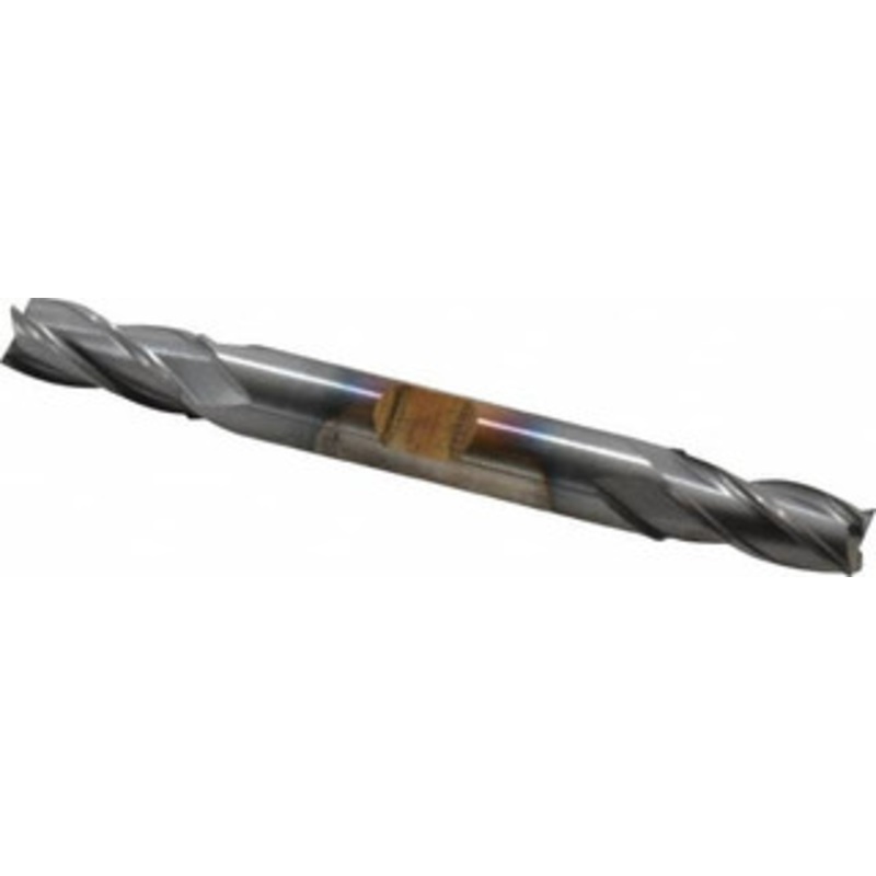 Cleveland 11/32, 3/4 LOC, 3/8 Shank Diam, 3-1/2 OAL, 4 Flute, Cobalt Square End Mill Double End, TiCN Finish, Spiral Flute, 30 Helix, Centercutting, Right Hand Cut, Right Hand Flute, Series HDC-4C C32988 – 87422457