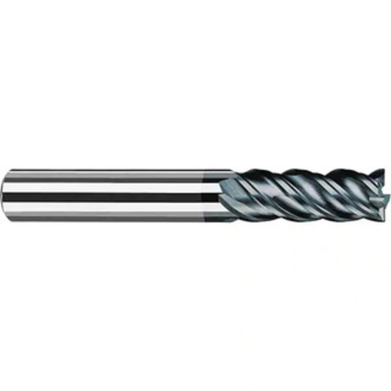 Fraisa 1/8, 5/16 LOC, 1/4 Shank Diam, 2-1/4 OAL, 4 Flute Solid Carbide Square End Mill Single End, Polychrom Finish, Spiral Flute, 45 Helix, Centercutting, Right Hand Cut, Right Hand Flute P5836188 – 18921015