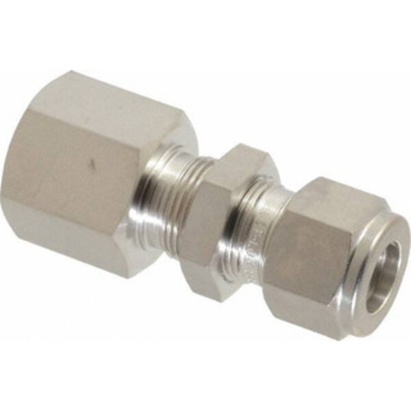 Ham-Let 1/2 Tube OD x 1/2 FPT Stainless Steel Compression Tube Bulkhead Female Connector Comp x FNPT Ends 3002401 – 89370233