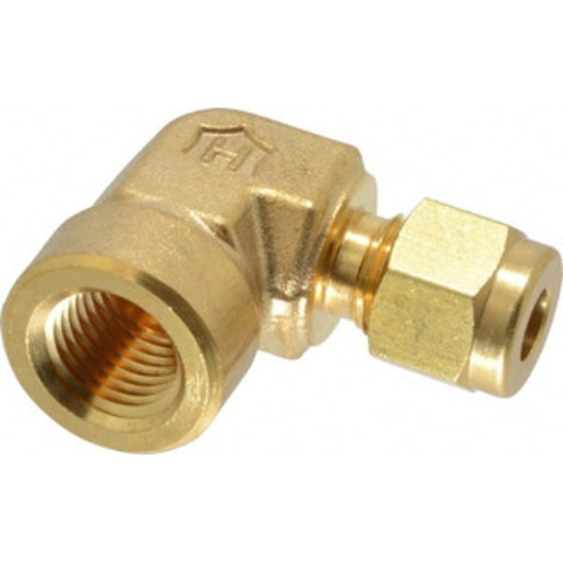 Ham-Let 1/4 Tube OD x 1/4 FPT Brass Compression Tube Female Elbow Comp x FNPT Ends 3102378 – 89370365