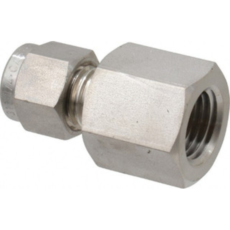 Ham-Let 1/4 Tube OD x 1/4 FPT Stainless Steel Compression Tube Female Connector Comp x FNPT Ends 3001789 – 85597102