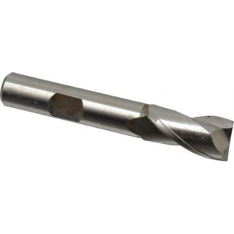 Hertel 11.5mm, 13/16 LOC, 3/8 Shank Diam, 2-1/2 OAL, 2 Flute, Cobalt Square End Mill Single End, Uncoated, Centercutting, Right Hand Cut 10829 – 59912626