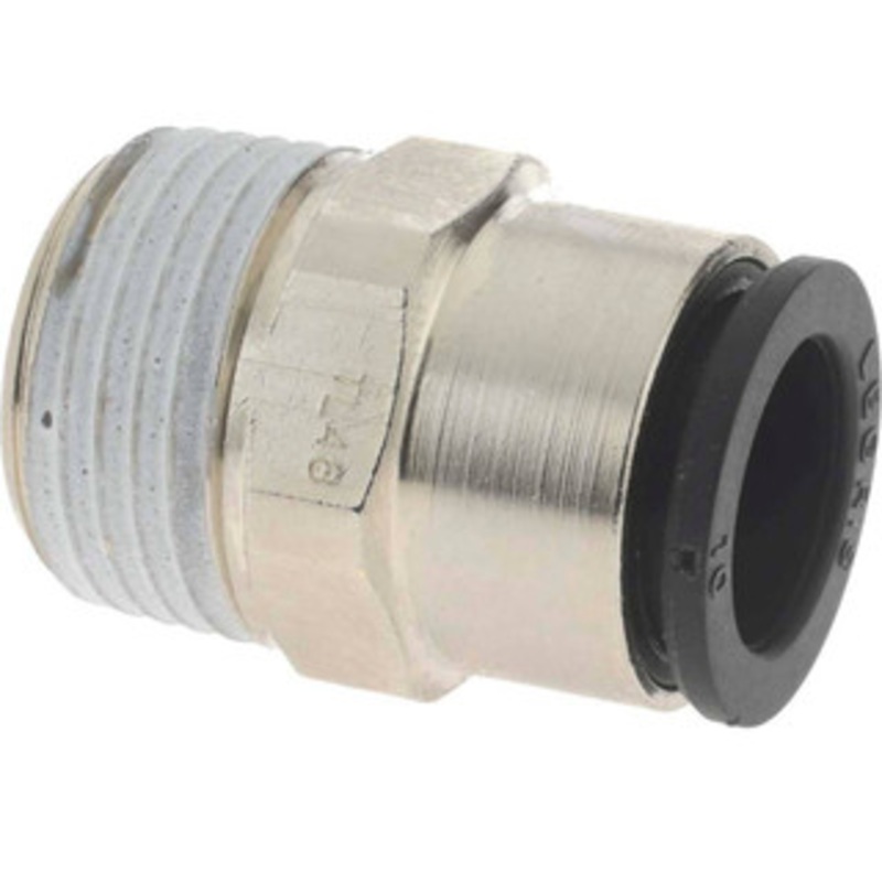 Legris 10mm Outside Diam, 3/8 BSPT, Nickel Plated Brass Push-to-Connect Tube Male Connector 290 Max psi 3175 10 17 – 48684120