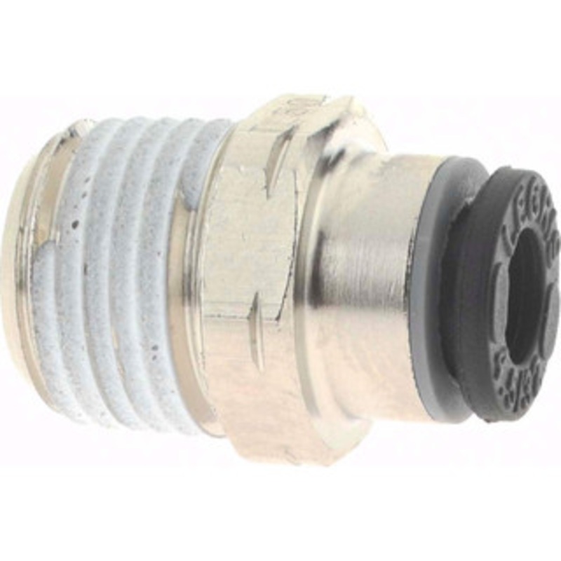 Legris 5/32 Outside Diam, 1/8 NPT, Nickel Plated Brass Push-to-Connect Tube Male Connector 290 Max psi 3175 04 11 – 48618086