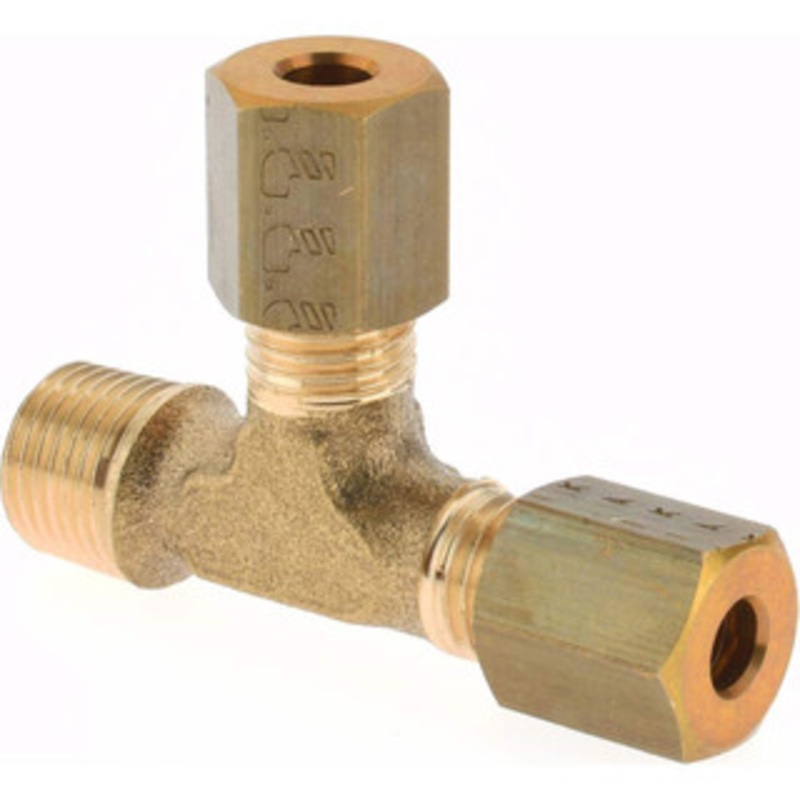 Legris Metal Compression Tube Fittings, Type: Male Run Tee, End Connections: Tube OD x Male BSPT, Tube Outside Diameter (mm): 4, Thread Size: 0.125, Material: Brass, Maximum Working Pressure (psi): 3335.00 0103 04 10 – 12201125