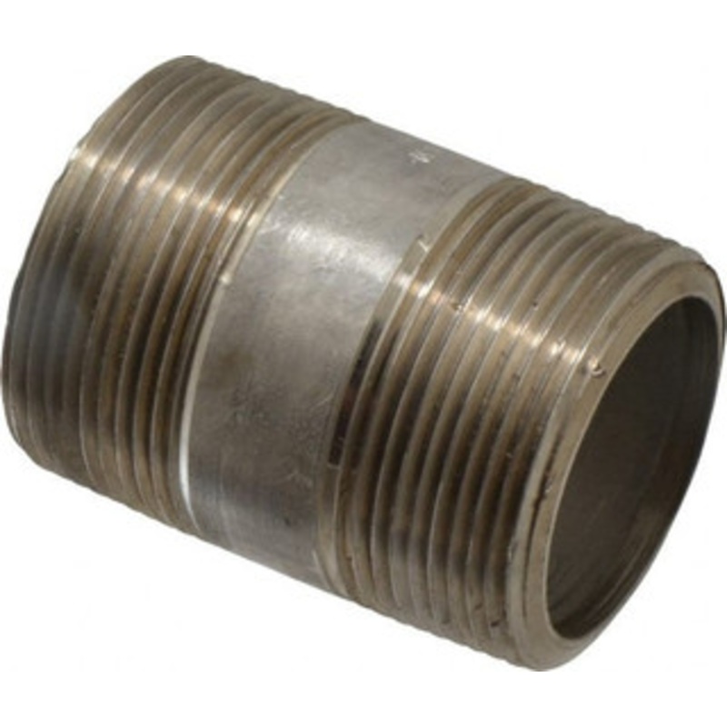 Merit Brass 1-1/2 x 2.5 304/304L Stainless Steel Pipe Nipple Seamless, Threaded, Schedule 80 4524-250 – 74618661